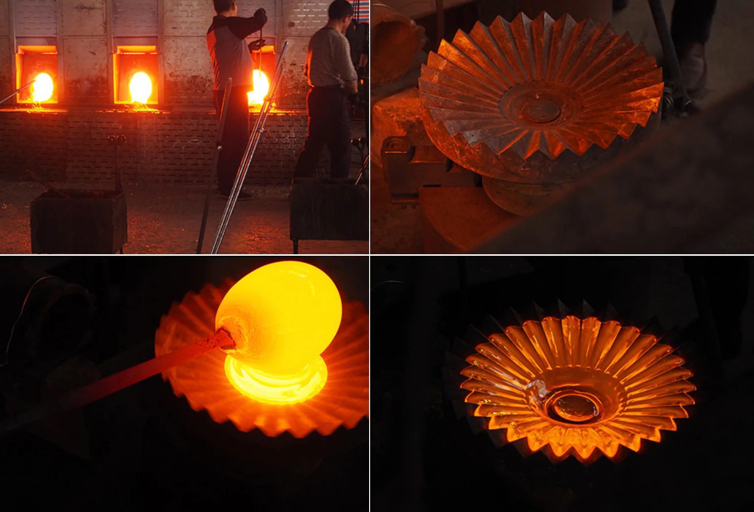 Petunia Glass Mid Century Brass Pendant Light - Image 15