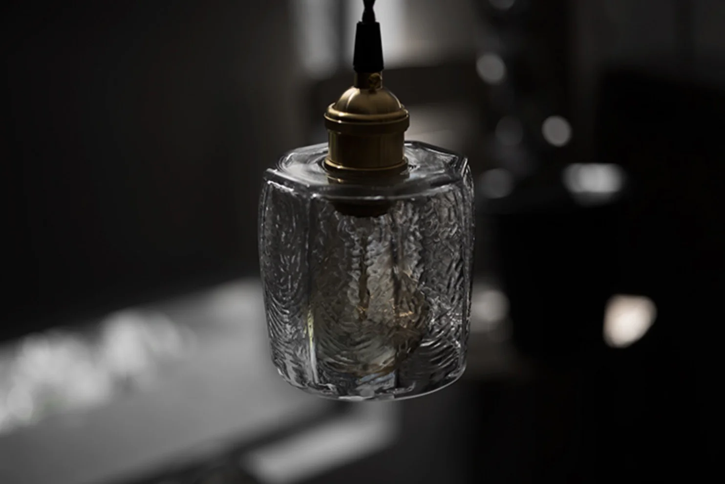 Petunia Glass Mid Century Brass Pendant Light - Image 8