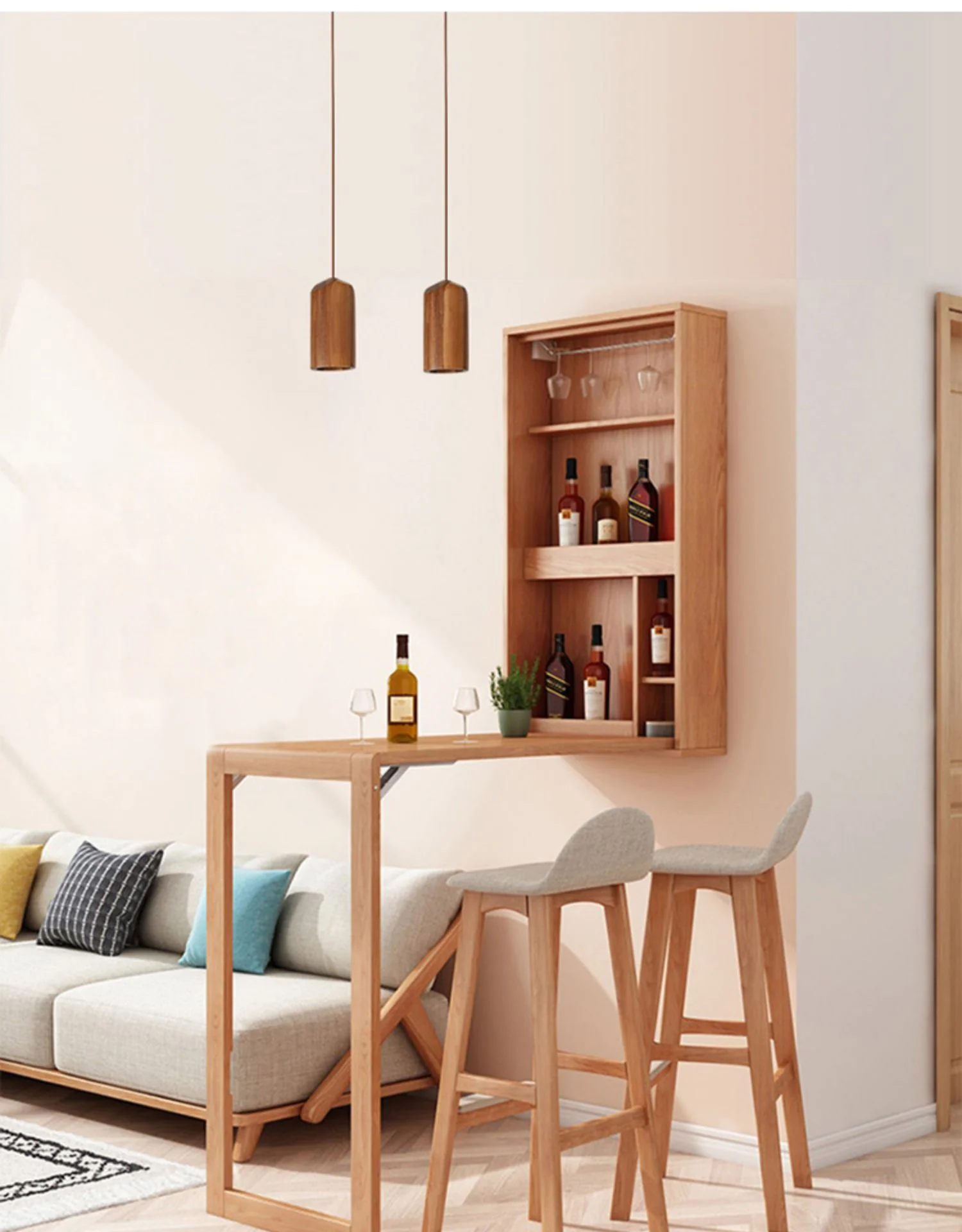 Pinocchio Wooden Pendant Light - Image 4