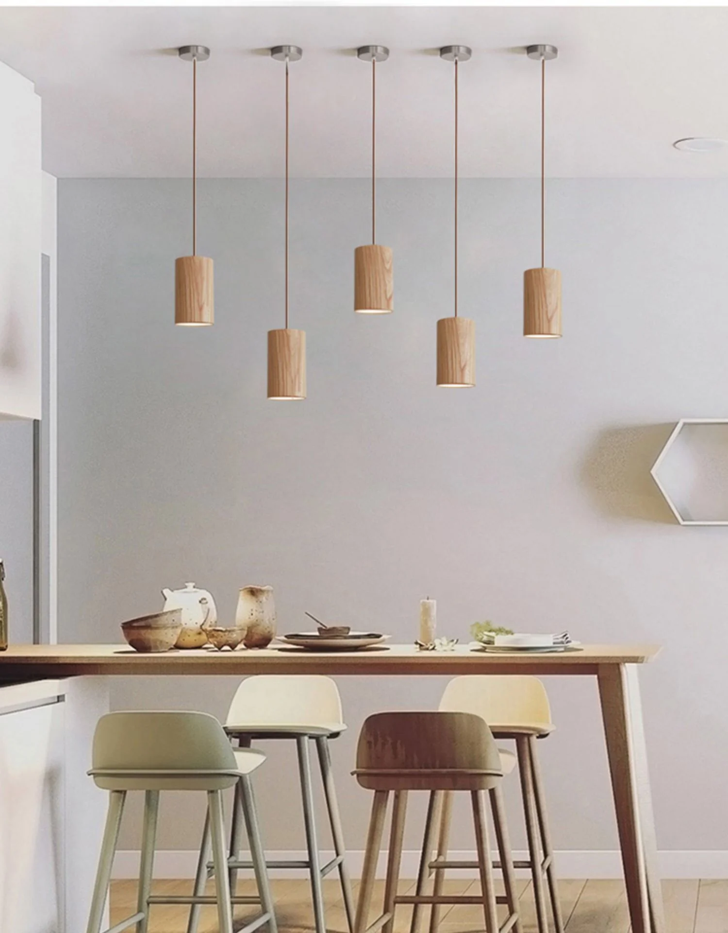 Pinocchio Wooden Pendant Light - Image 5