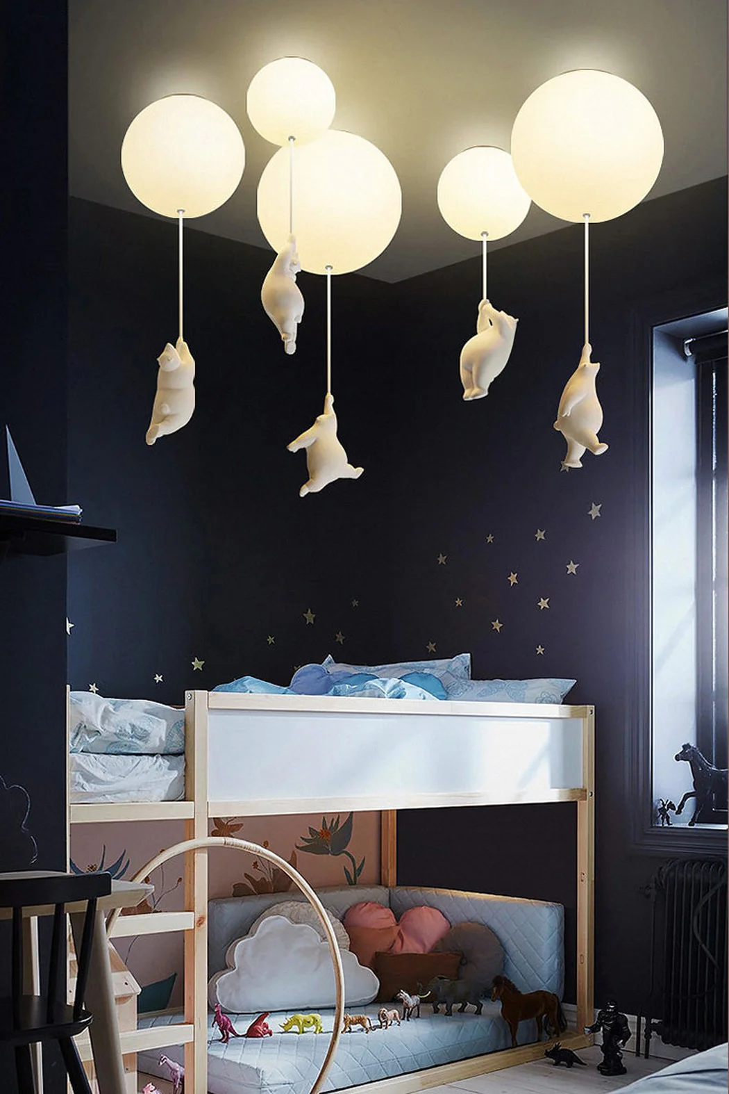 The Flying Bears Children Nursery Ceiling Light - Image 6