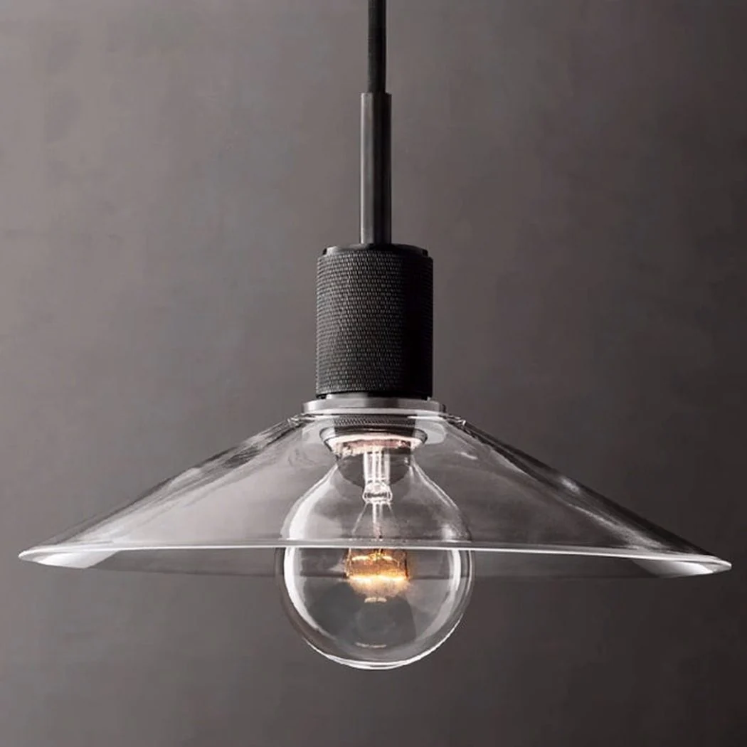 Quentin Knurled Brass Loft Pendant Light (Brass | Black) - Image 7
