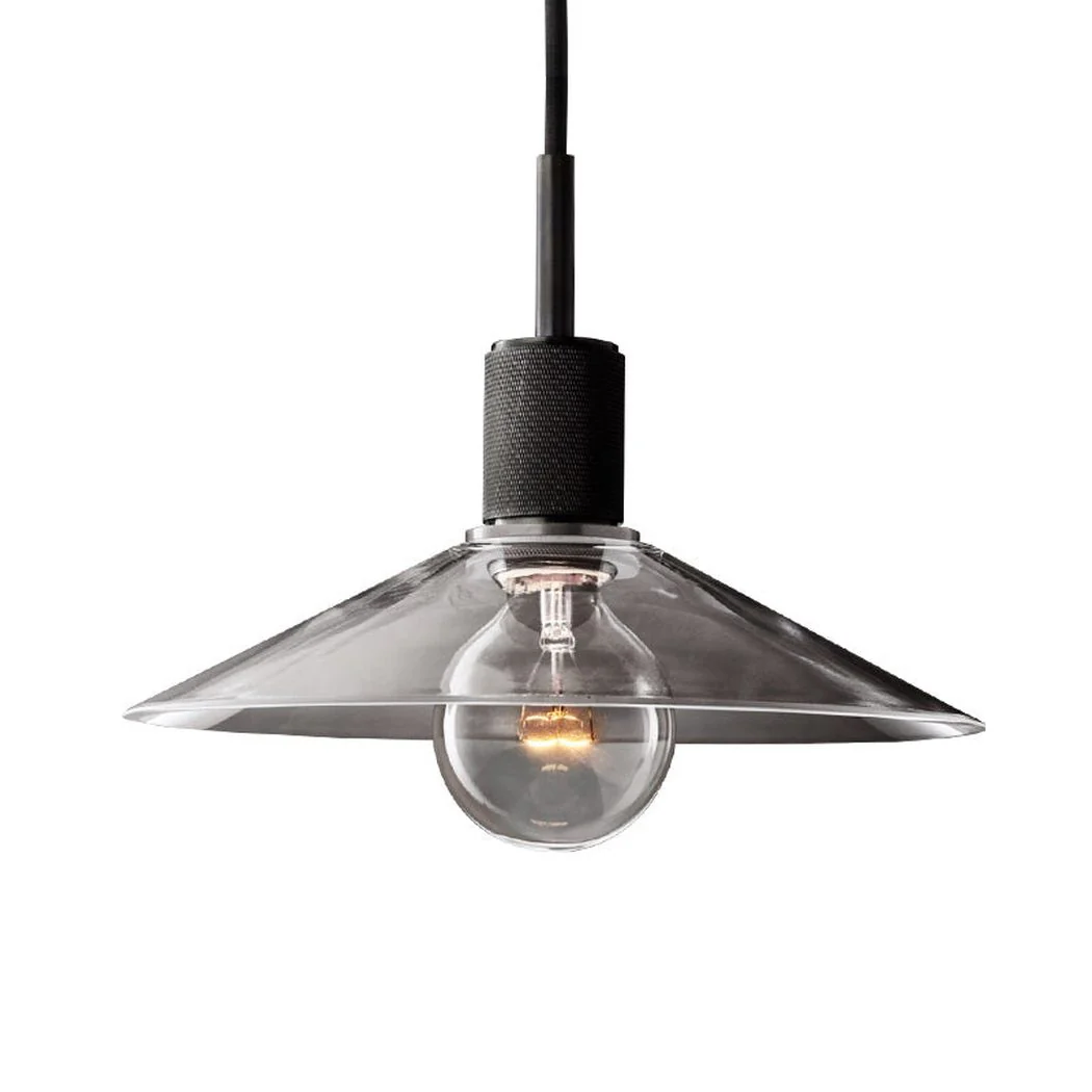 Quentin Knurled Brass Loft Pendant Light (Brass | Black) - Image 8