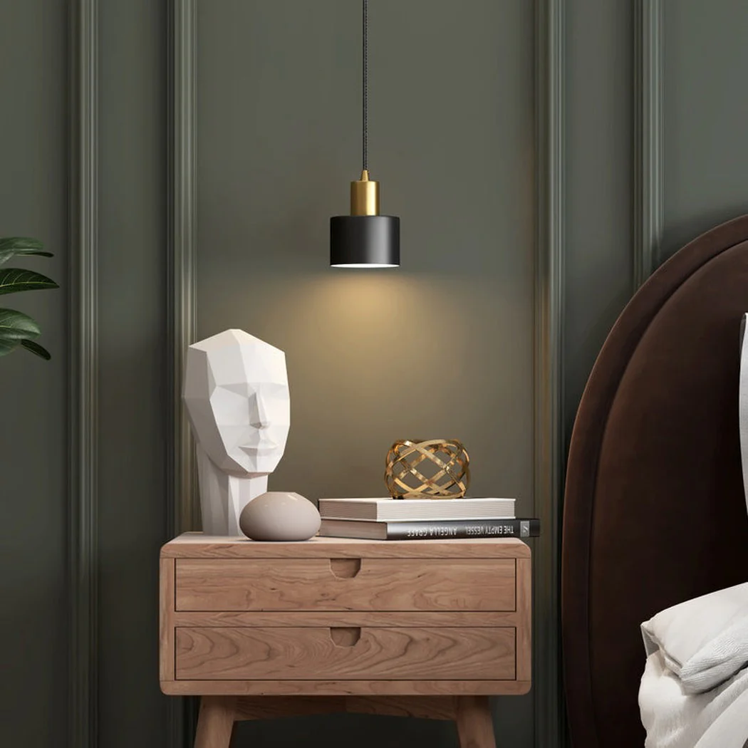 Raffles two tone black and brass pendant light - Image 4