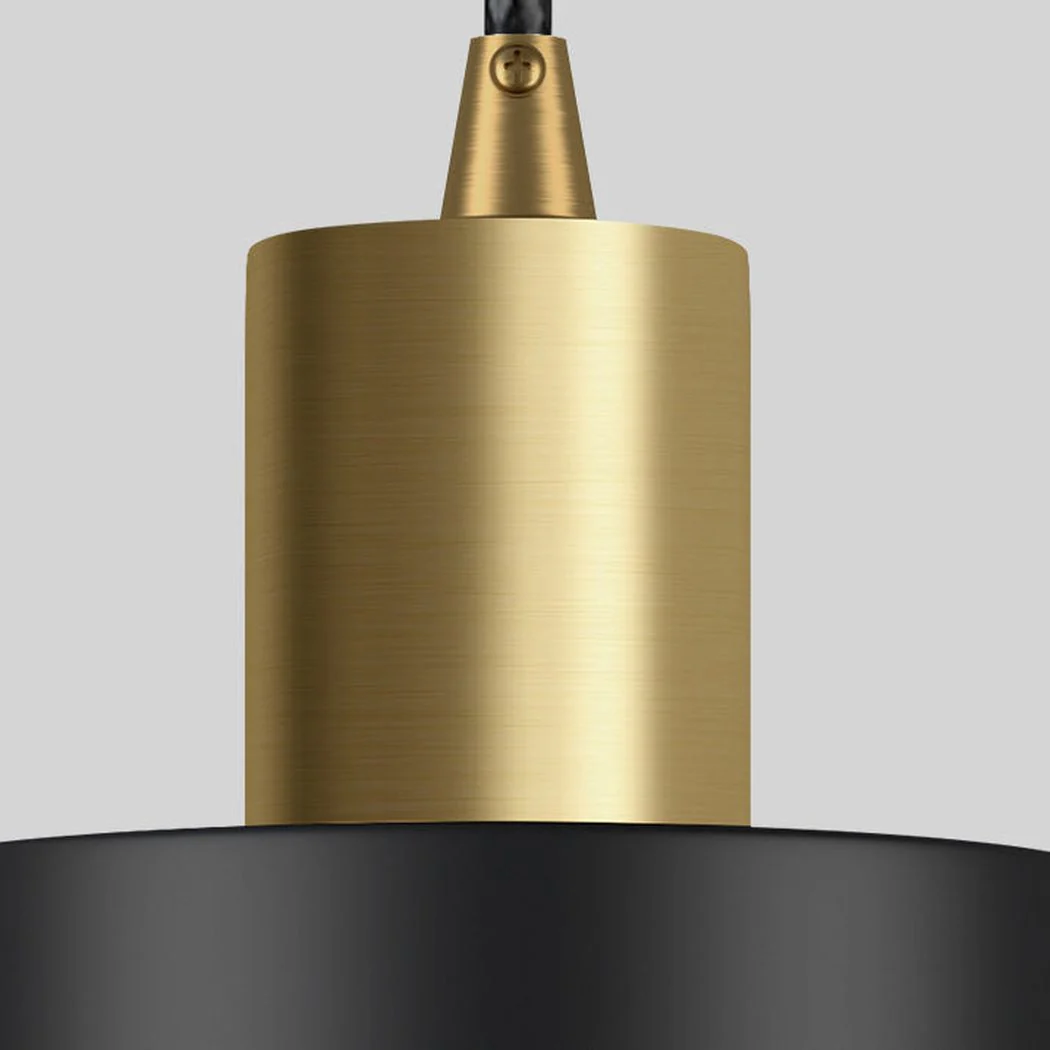 Raffles two tone black and brass pendant light - Image 8