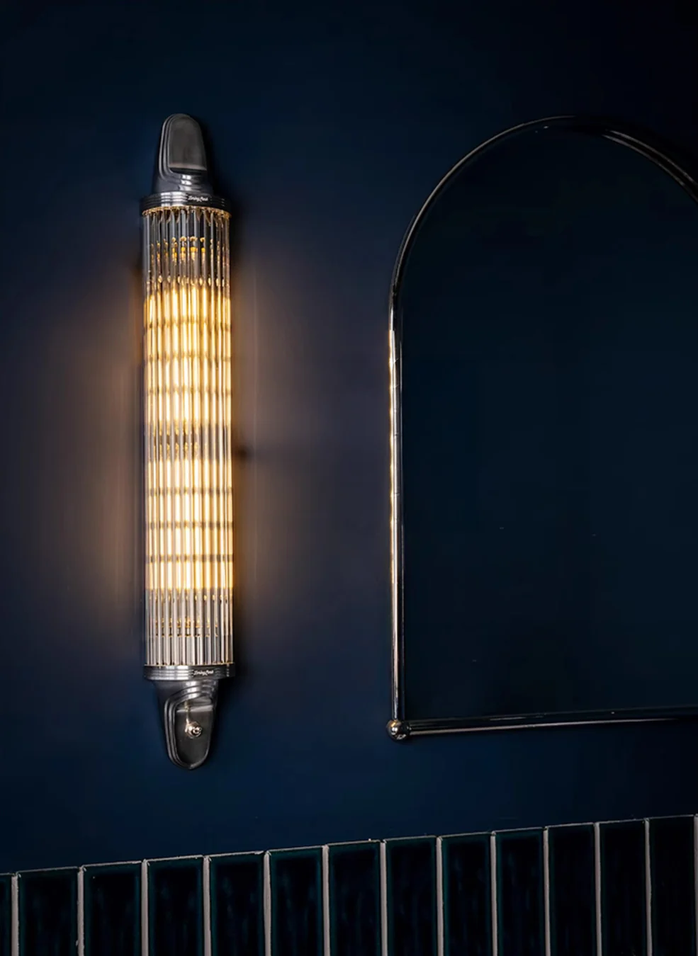 Regis Art Deco Retro Chrome Wall Light - Image 16