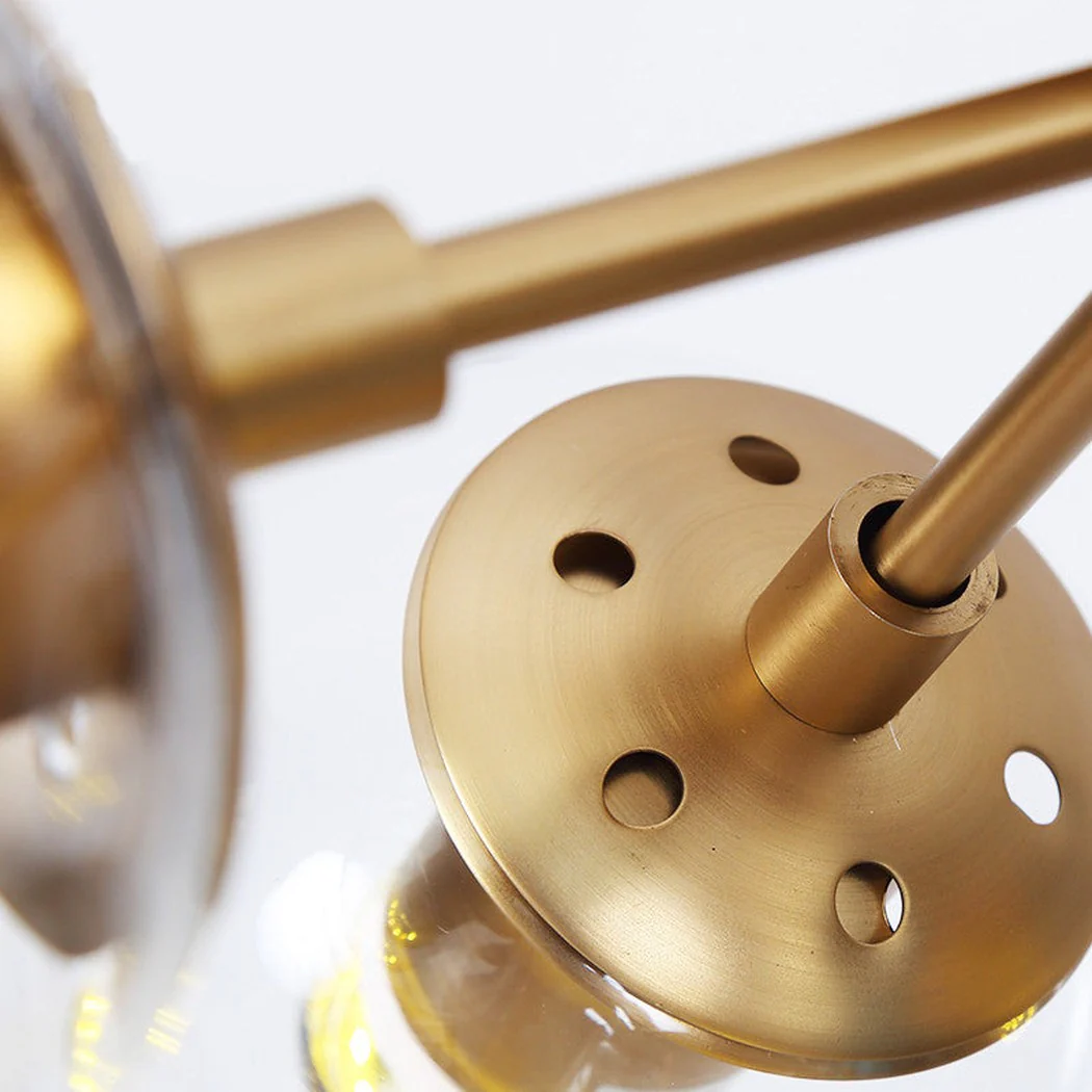 Ritz 15 Bulb Brass Pendant Light - Image 6