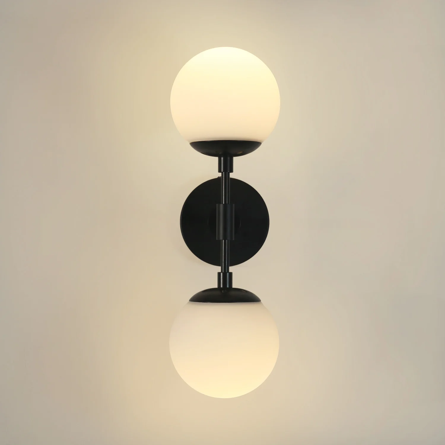 Ritz Duo Black Art Deco Wall Sconce - Image 3