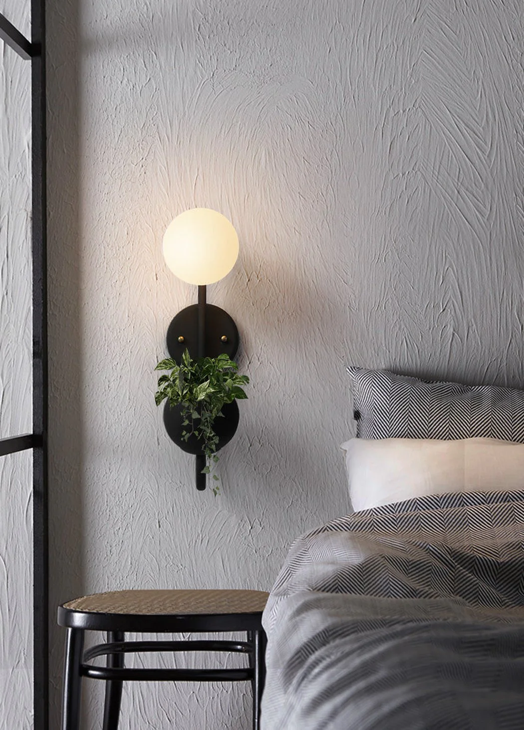 Ritz Single Head Pot Plant Wall Light - Image 17