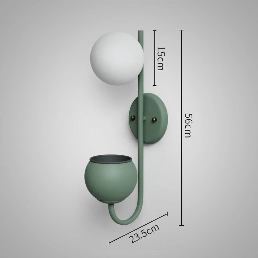 Ritz Single Head Pot Plant Wall Light - Image 20