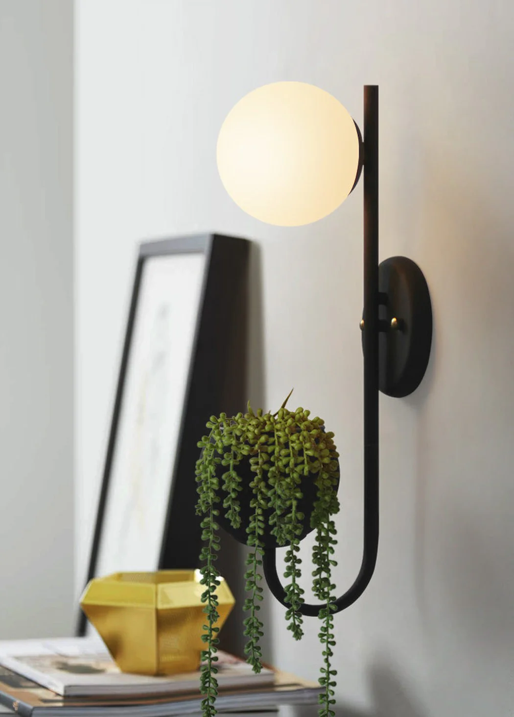 Ritz Single Head Pot Plant Wall Light - Image 3