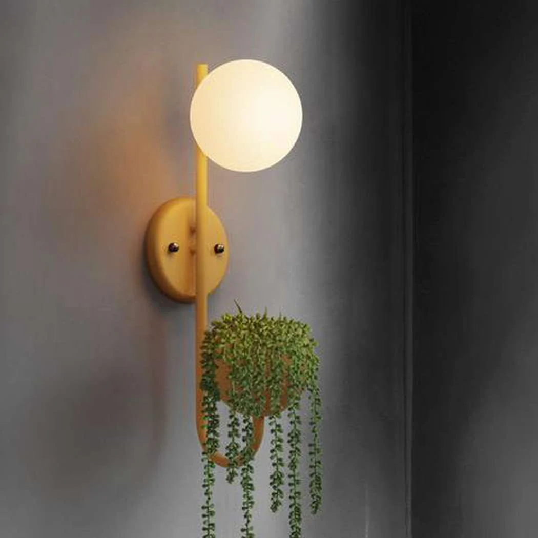 Ritz Single Head Pot Plant Wall Light - Image 4