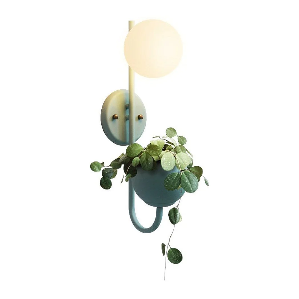Ritz Single Head Pot Plant Wall Light - Image 7
