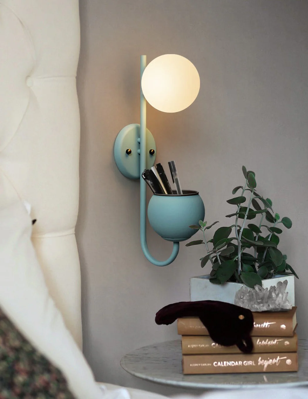 Ritz Single Head Pot Plant Wall Light - Image 8