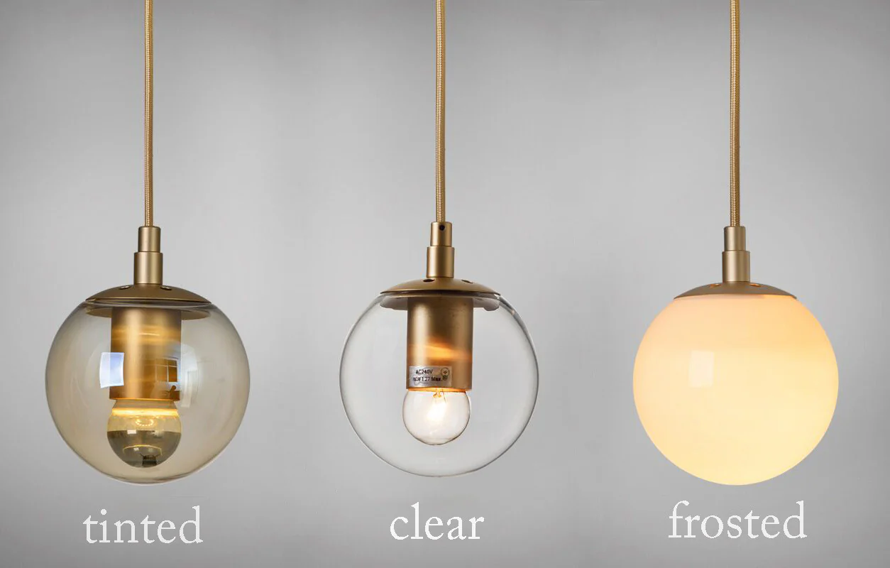 Ritz Single Head Brass Coloured Pendant Light - Image 4