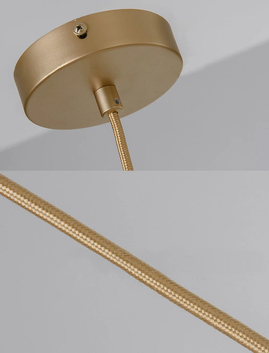 Ritz Single Head Brass Coloured Pendant Light - Image 5