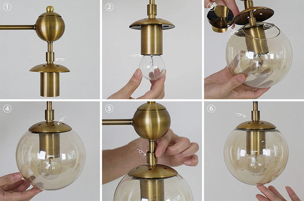 Ritz Single Brass Fitting Clear Glass Wall Light - Image 4
