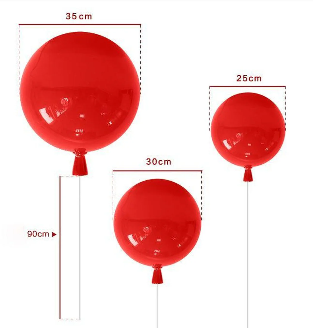 Children Room Balloon Ceiling Light With Pull Switch - Image 3