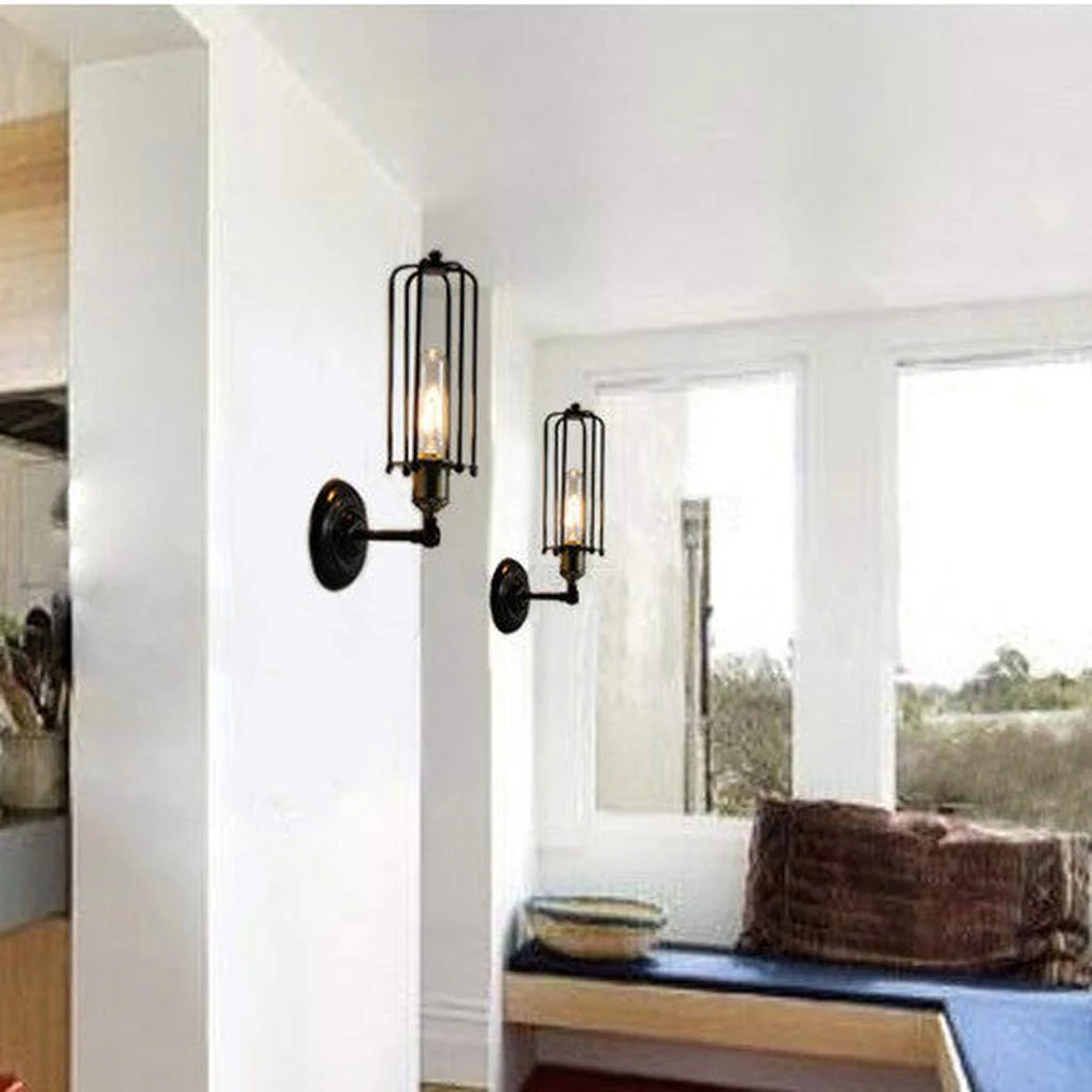 Pencil Cage Industrial Retro Vintage Wall Light - Image 4