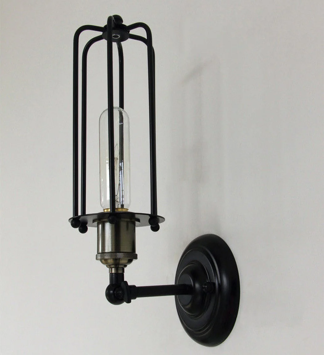 Pencil Cage Industrial Retro Vintage Wall Light - Image 6