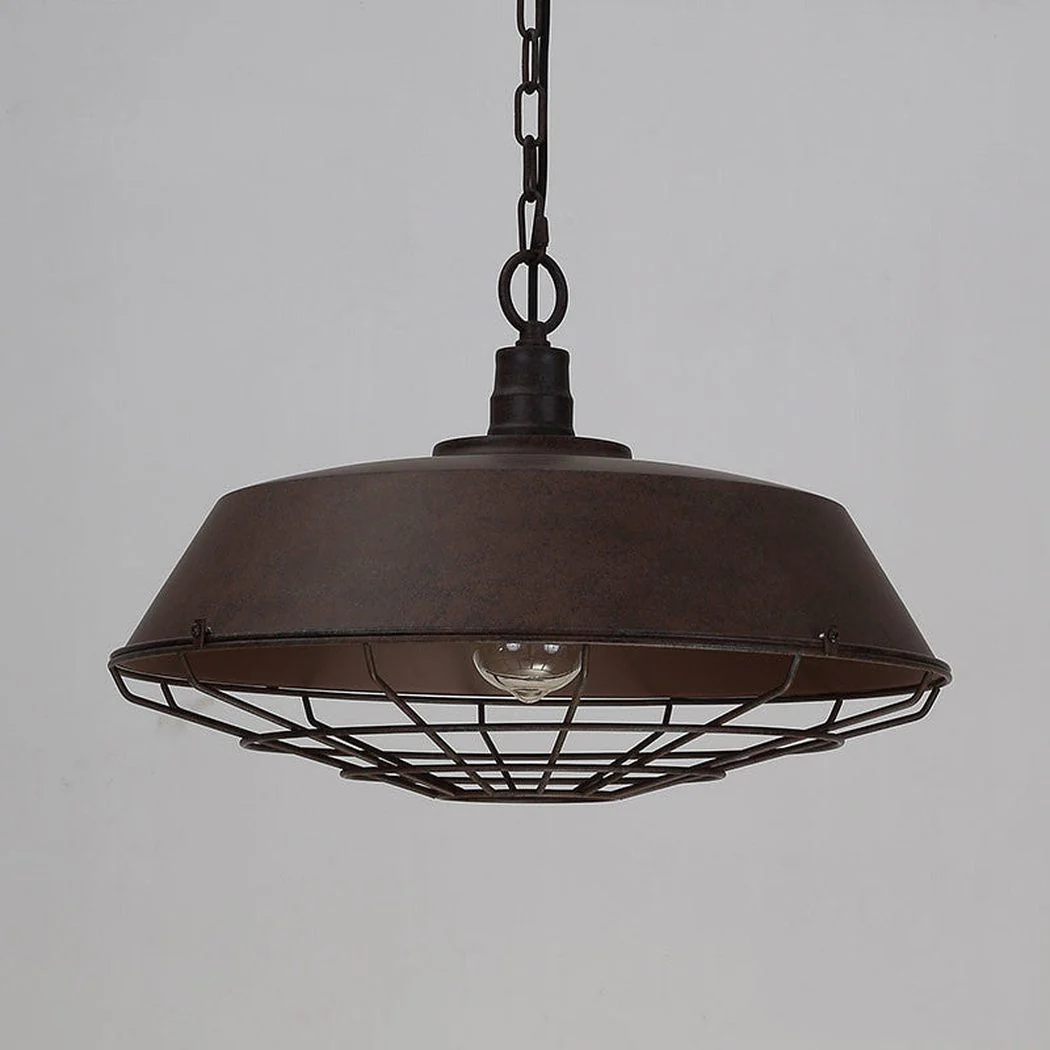 Industrial Pendant Light Cage - Rustic - Image 2