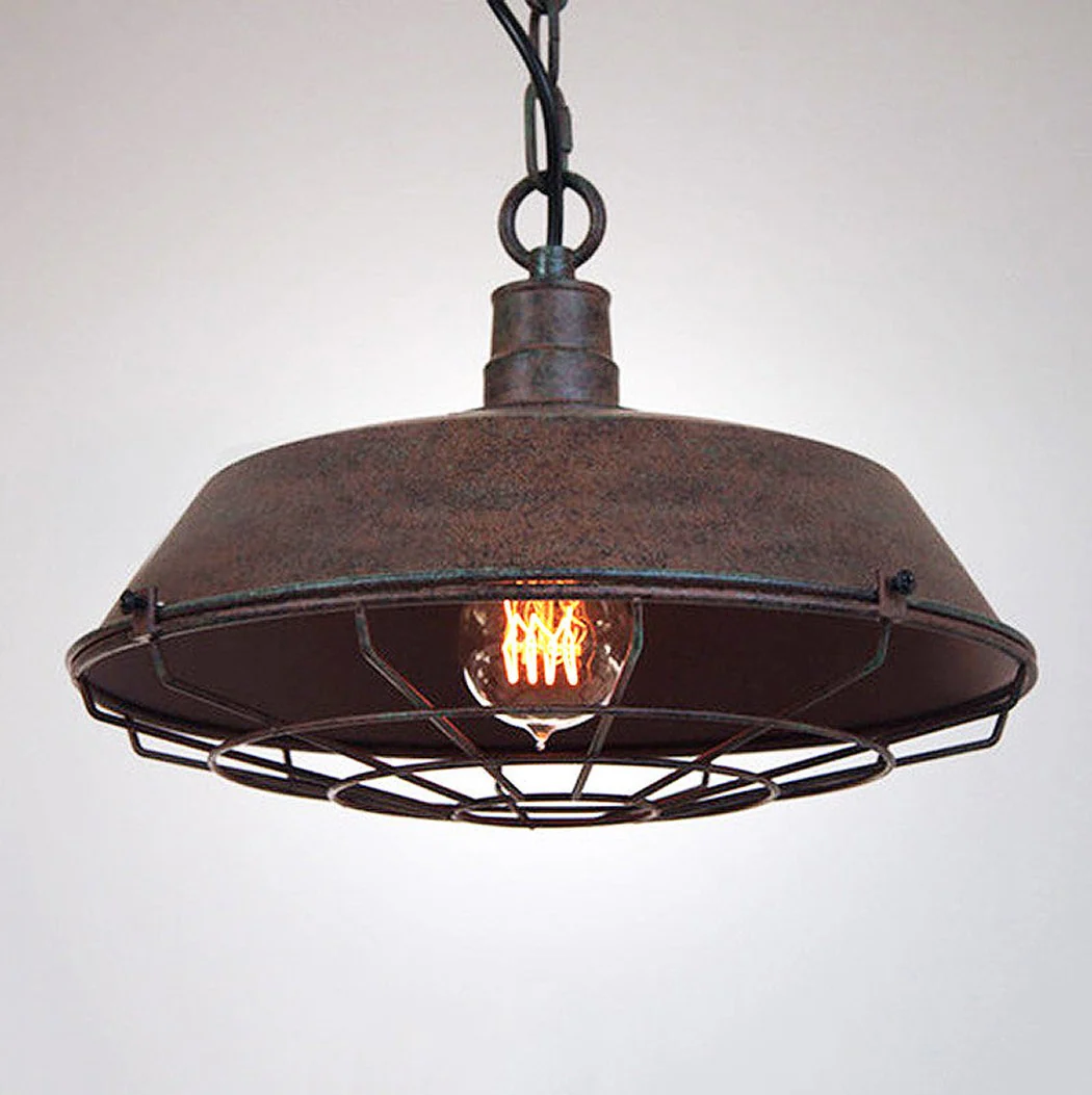 Industrial Pendant Light Cage - Rustic - Image 3