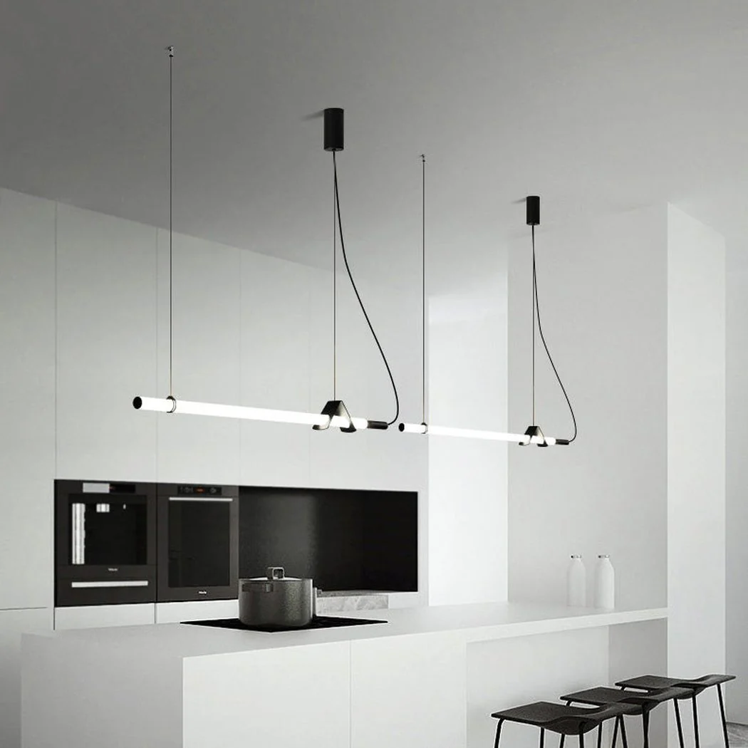 Sasaki Minimalist Linear Suspension Pendant Light - Image 2