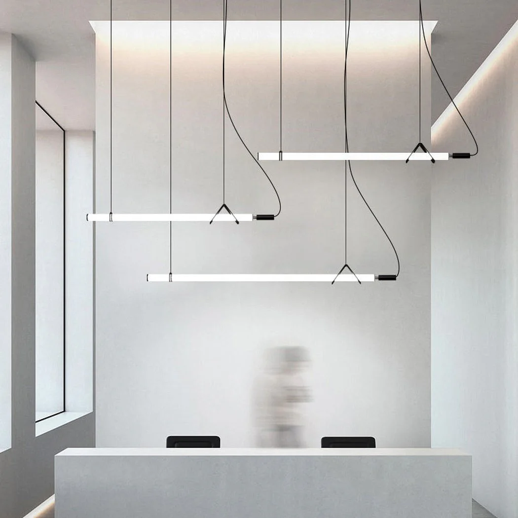 Sasaki Minimalist Linear Suspension Pendant Light - Image 3