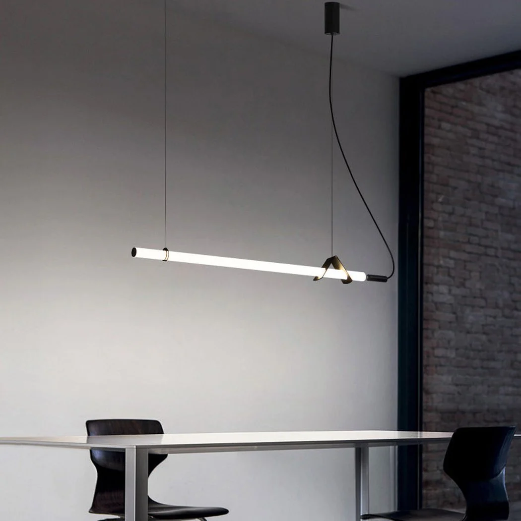 Sasaki Minimalist Linear Suspension Pendant Light - Image 4