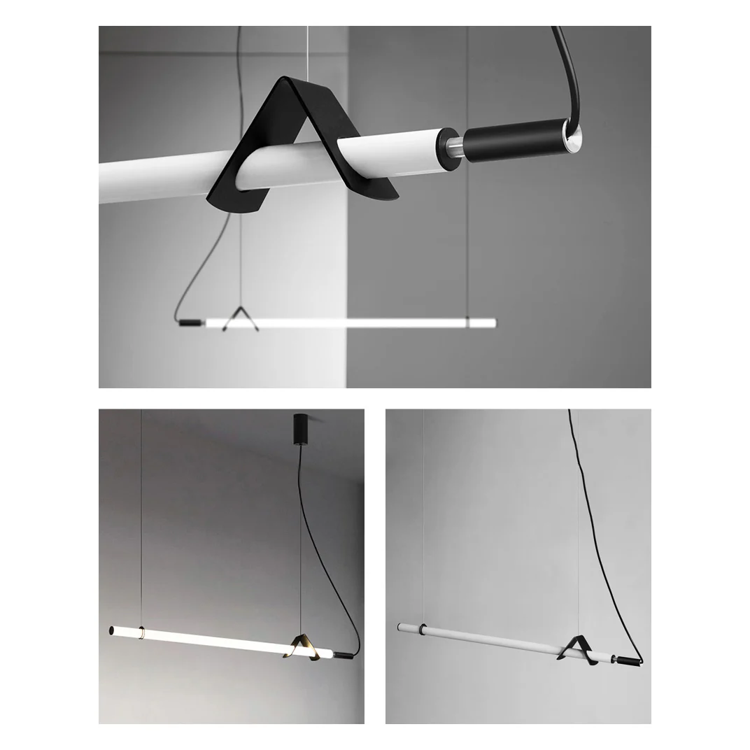 Sasaki Minimalist Linear Suspension Pendant Light - Image 6
