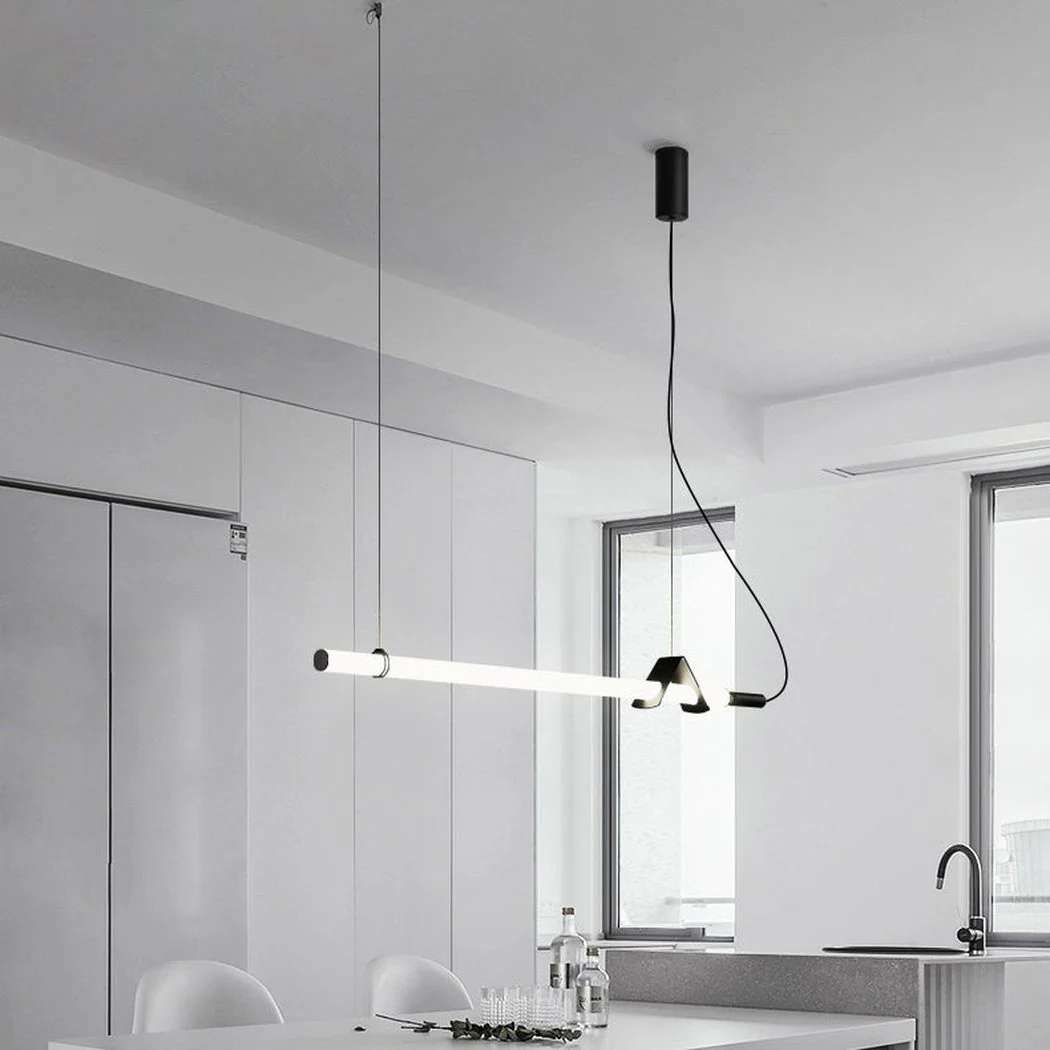 Sasaki Minimalist Linear Suspension Pendant Light - Image 7