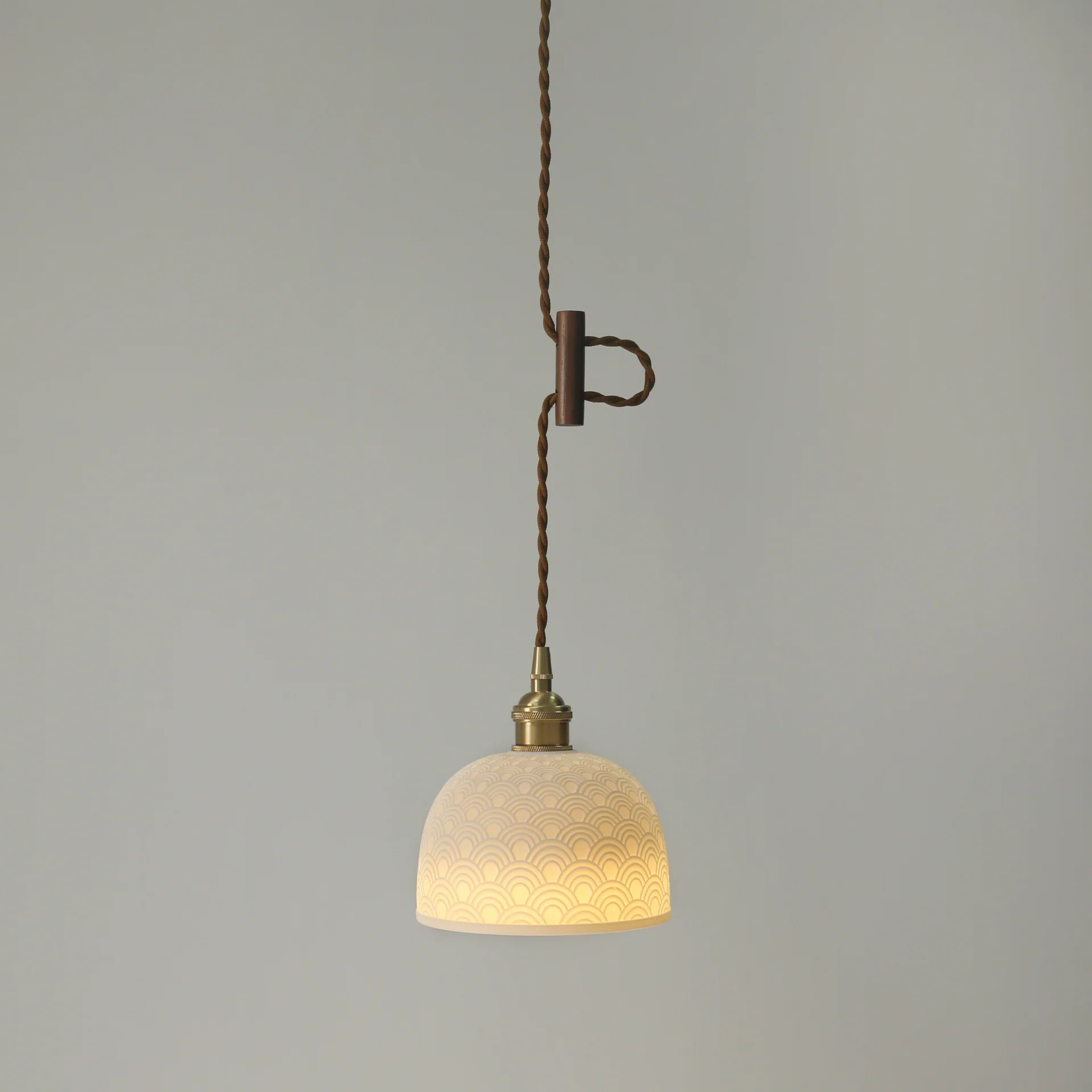 Seigaiha Japanese Wave Ceramic Pendant Light - Image 10