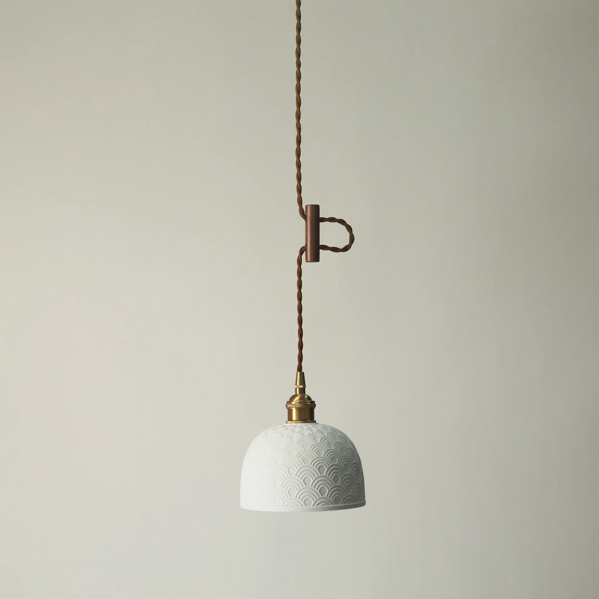 Seigaiha Japanese Wave Ceramic Pendant Light - Image 11