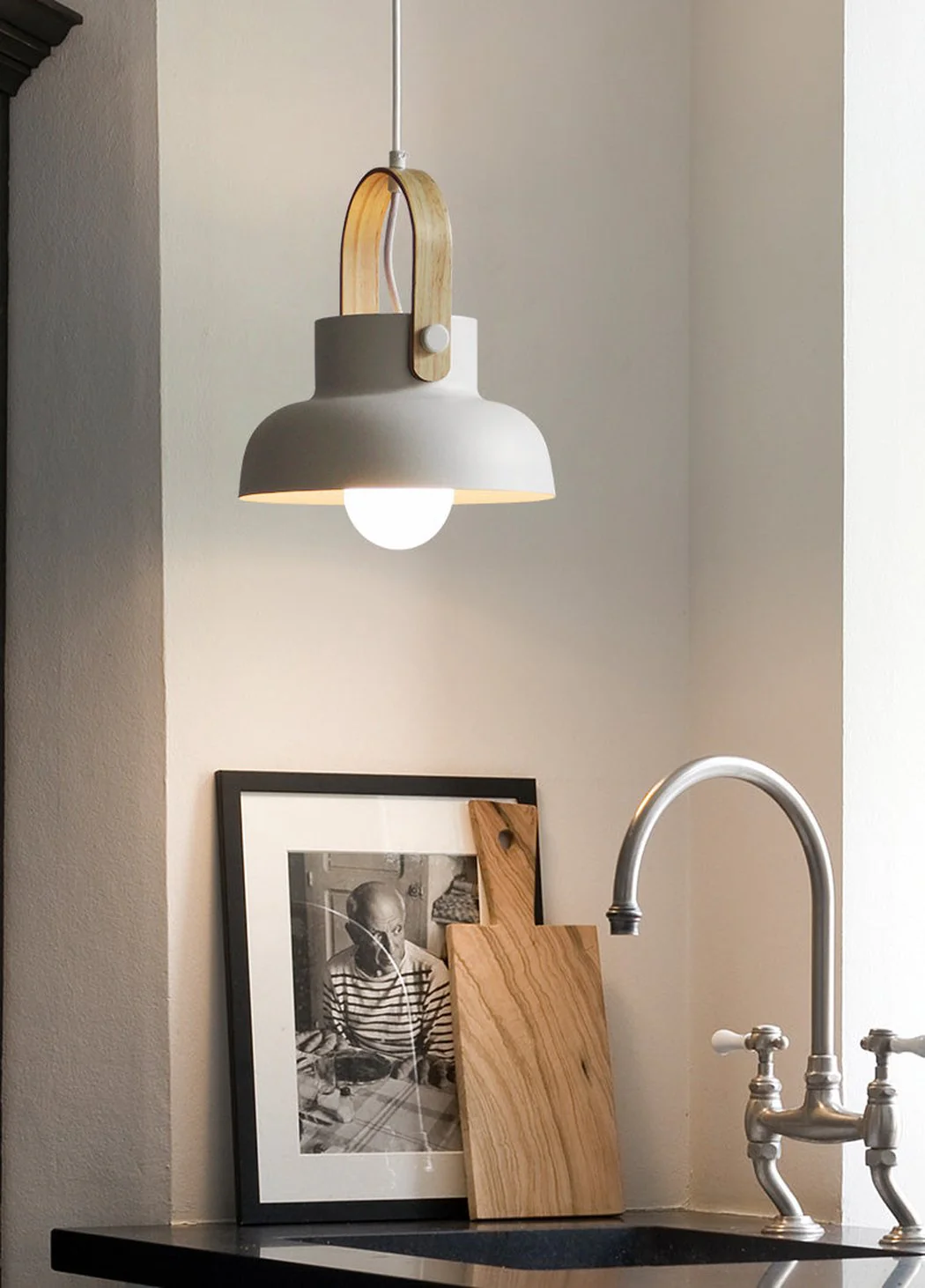 Scandi Minimalist Wooden Pendant Light - Image 14