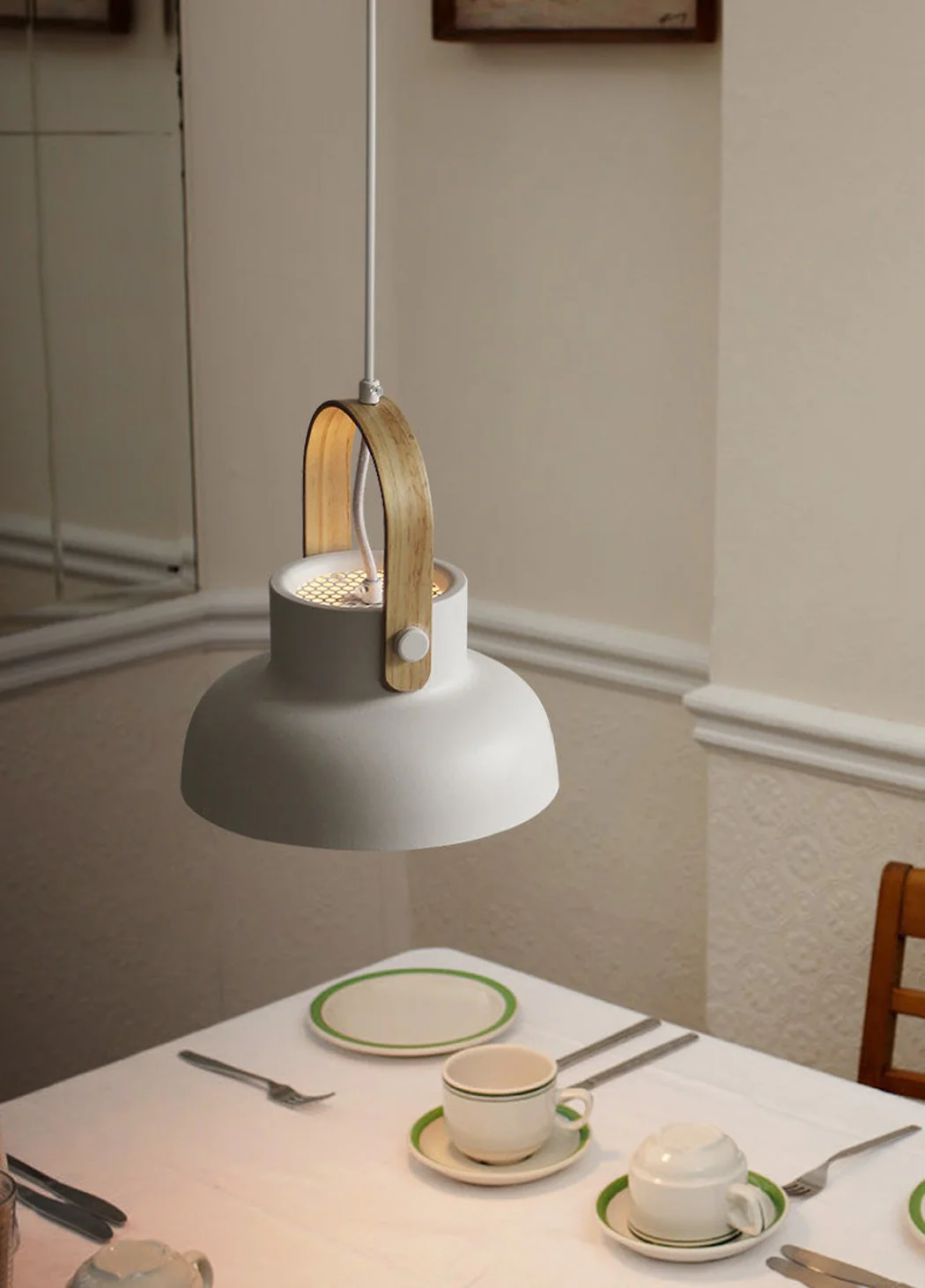 Scandi Minimalist Wooden Pendant Light - Image 15