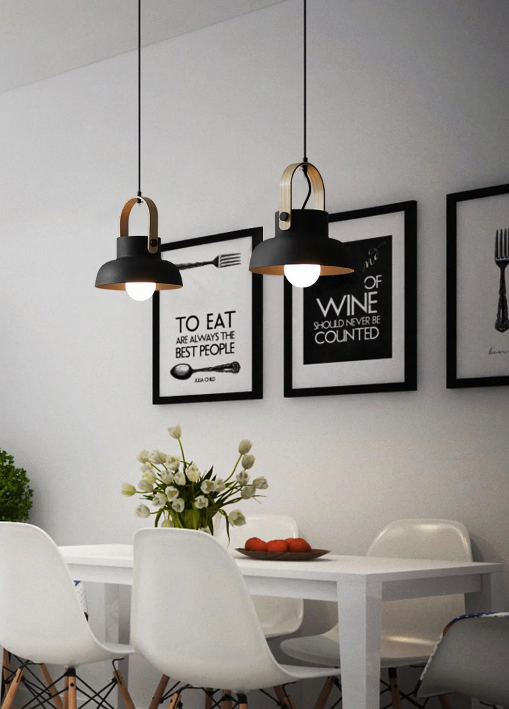 Scandi Minimalist Wooden Pendant Light - Image 16