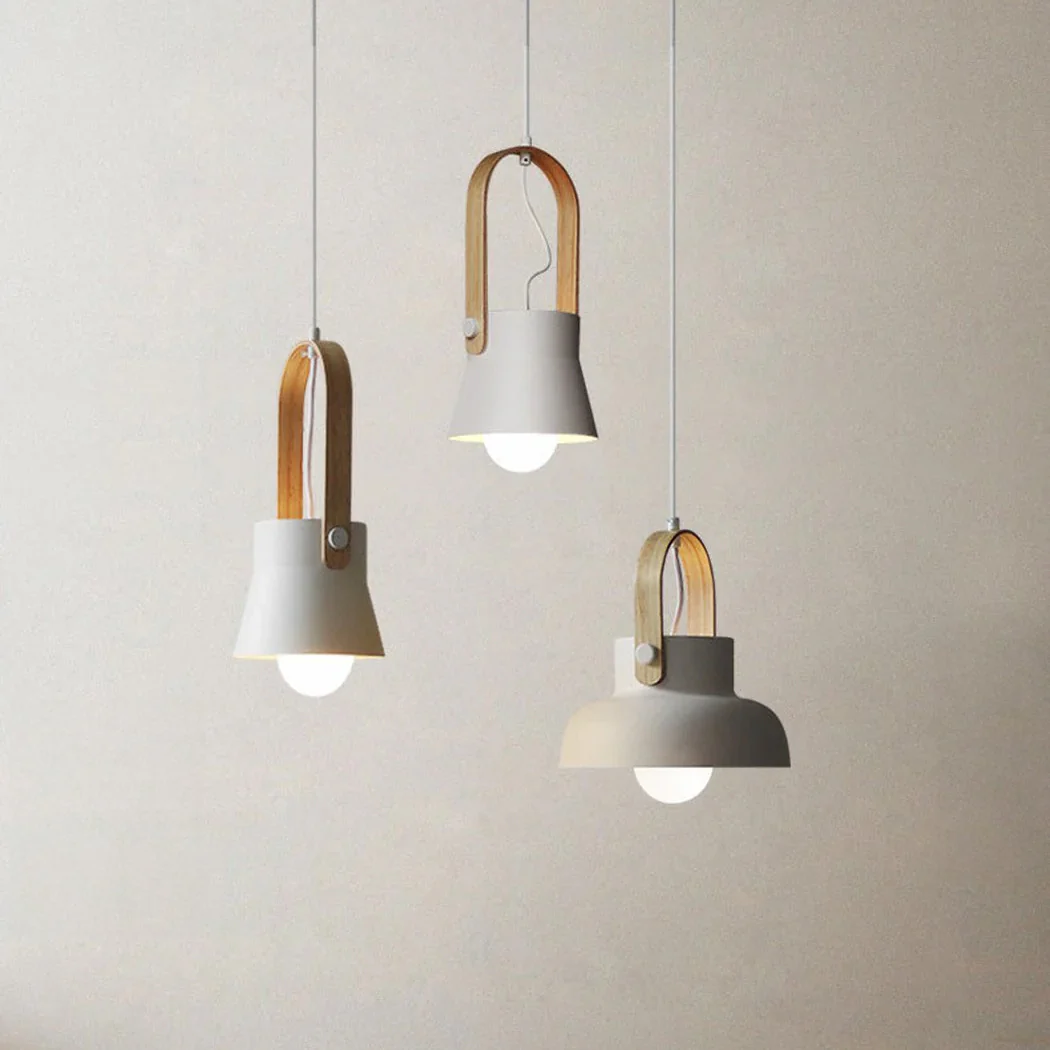 Scandi Minimalist Wooden Pendant Light - Image 2