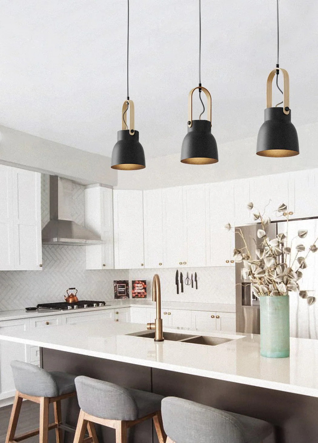 Scandi Minimalist Wooden Pendant Light - Image 21