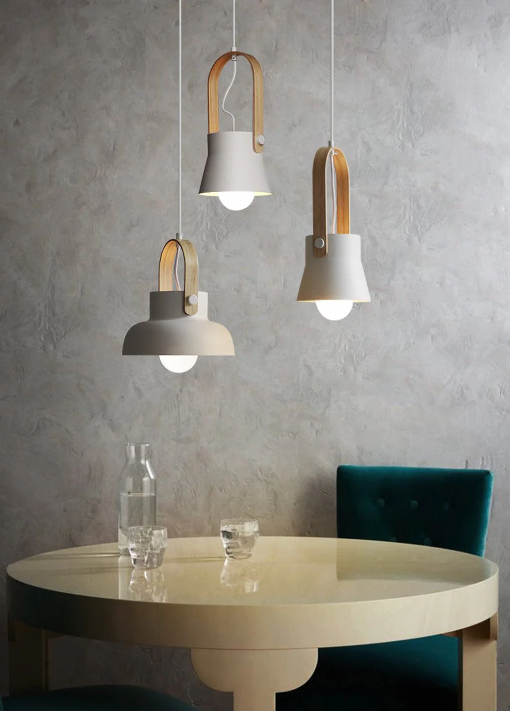 Scandi Minimalist Wooden Pendant Light - Image 24