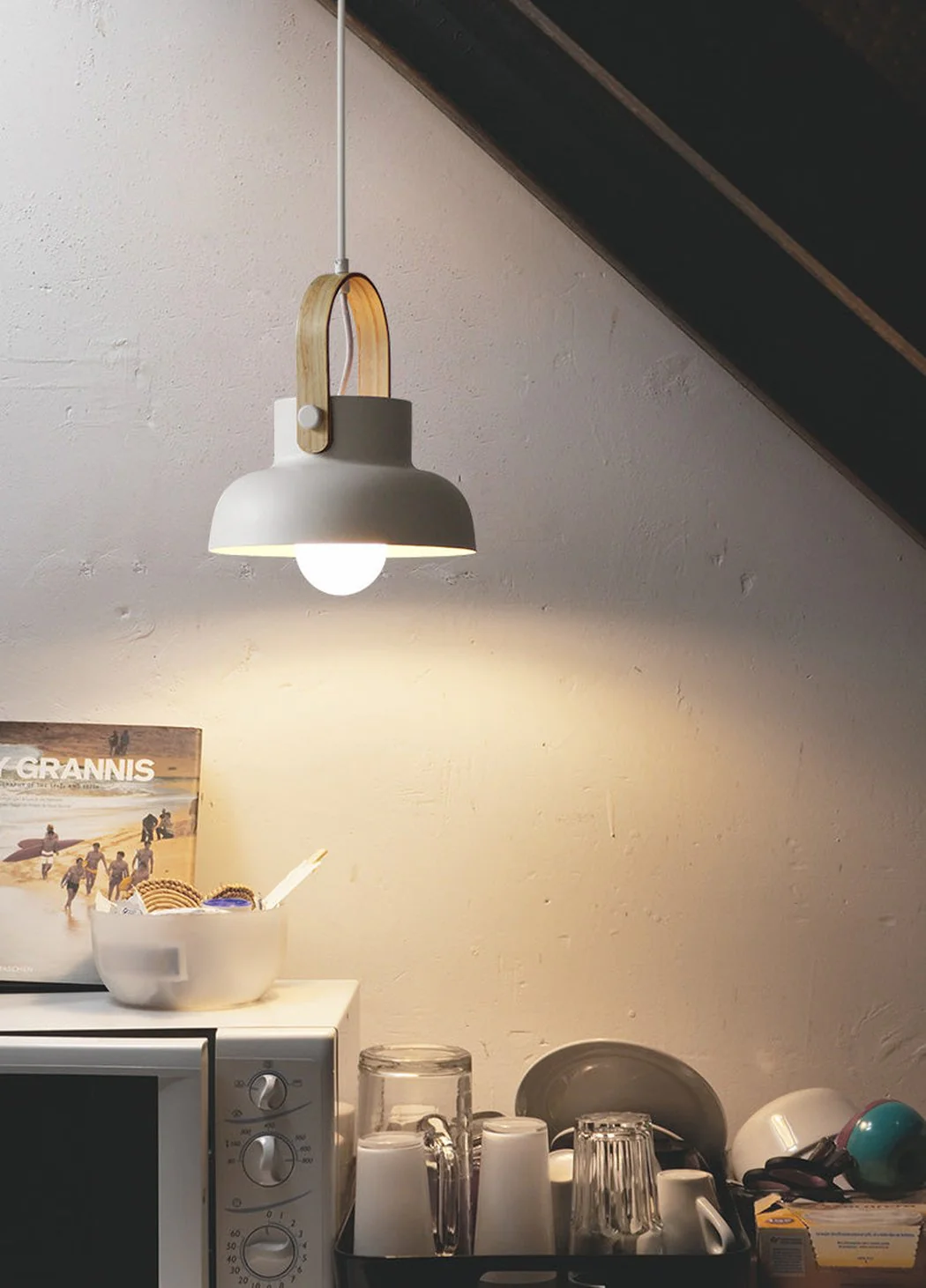 Scandi Minimalist Wooden Pendant Light - Image 25