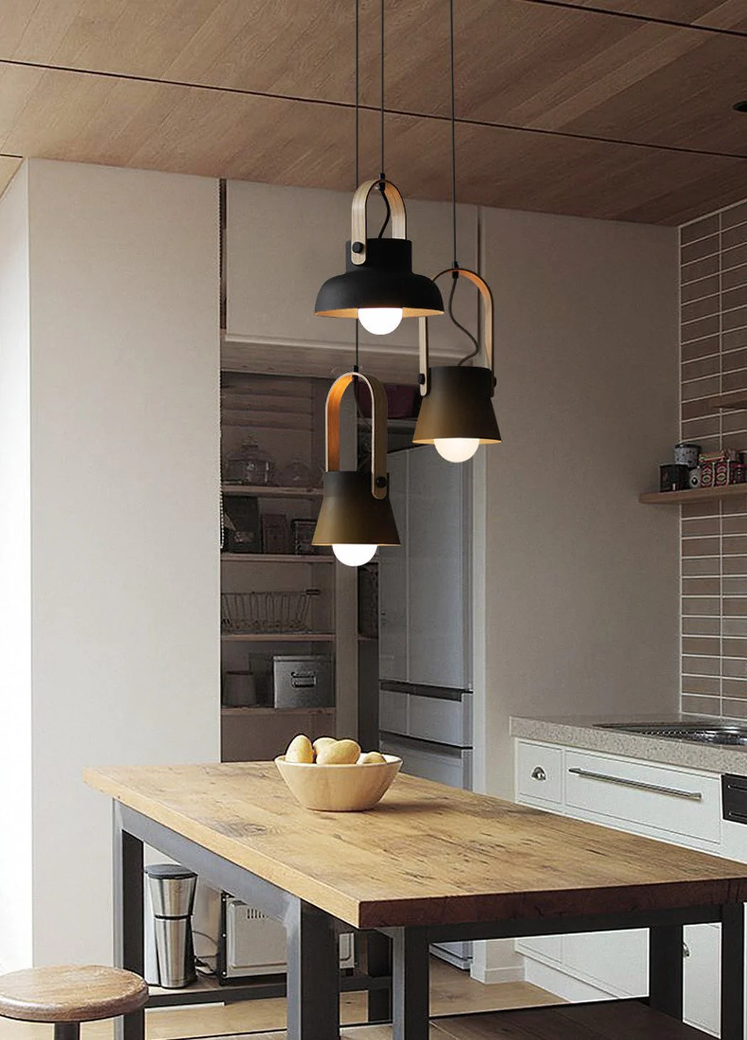 Scandi Minimalist Wooden Pendant Light - Image 26