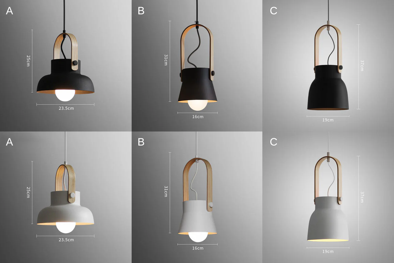 Scandi Minimalist Wooden Pendant Light - Image 3