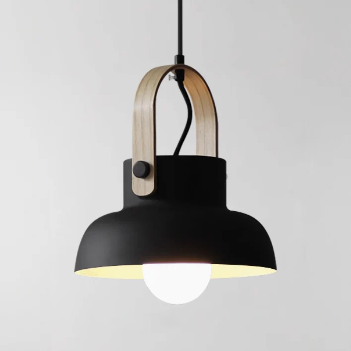 Scandi Minimalist Wooden Pendant Light - Image 6
