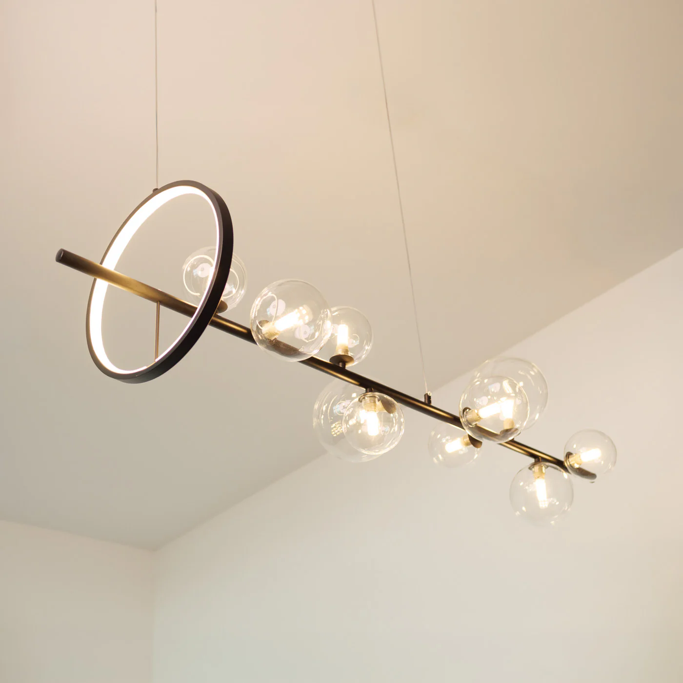 Soho modern luxury linear pendant light chandelier