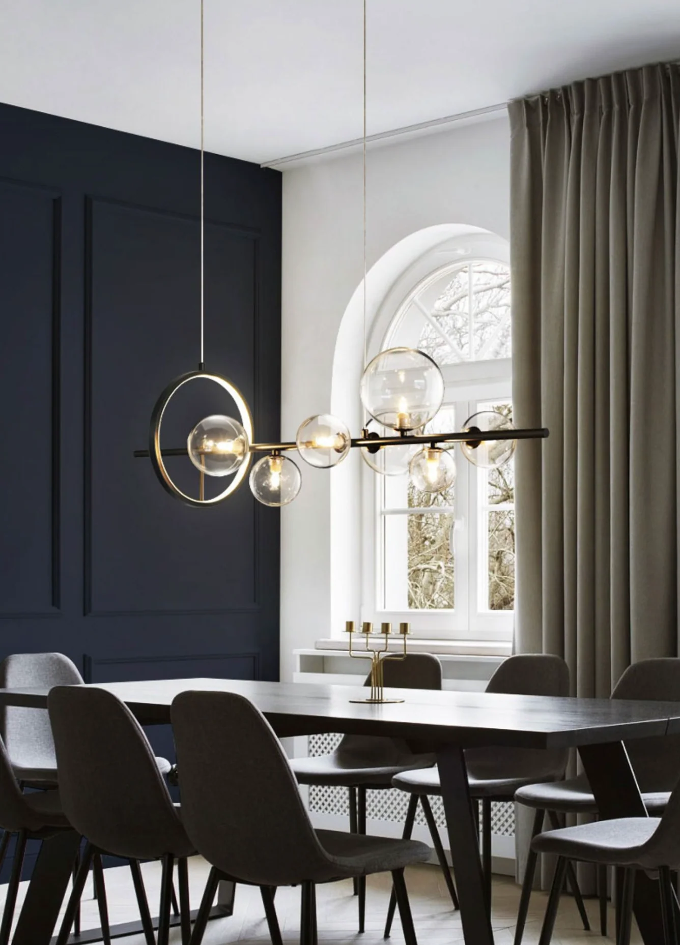 Soho modern luxury linear pendant light chandelier - Image 10