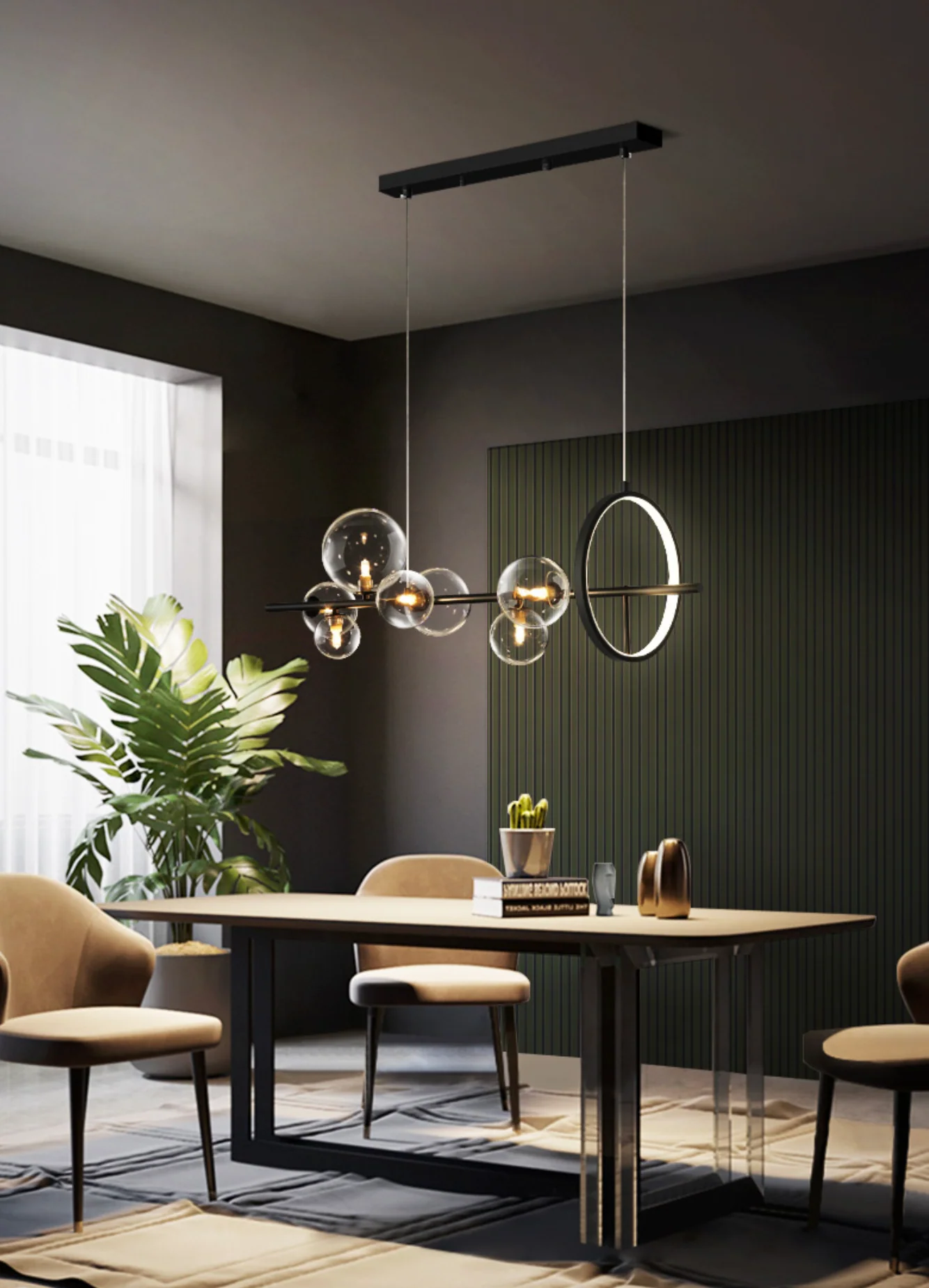 Soho modern luxury linear pendant light chandelier - Image 13