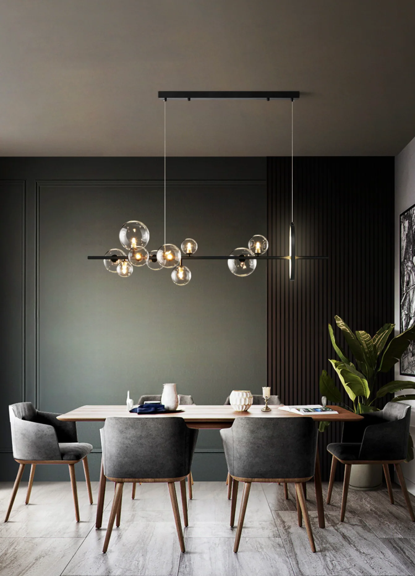 Soho modern luxury linear pendant light chandelier - Image 15