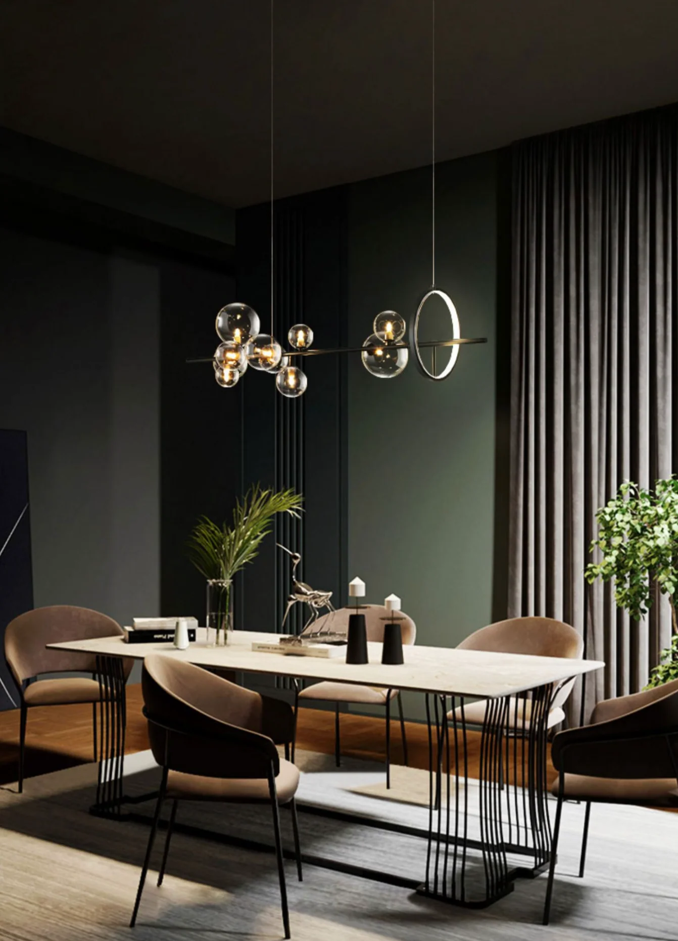 Soho modern luxury linear pendant light chandelier - Image 18