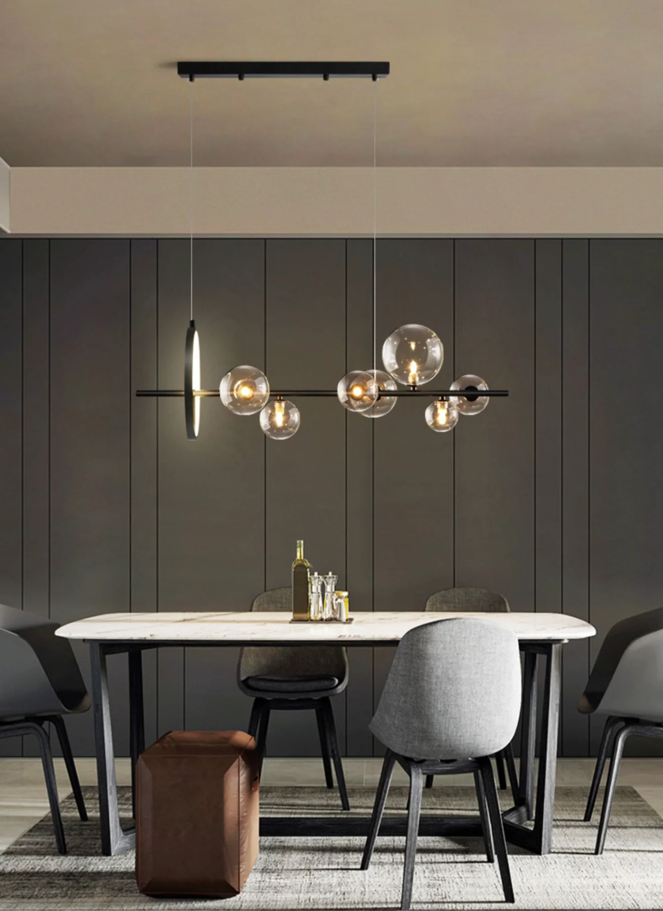 Soho modern luxury linear pendant light chandelier - Image 9