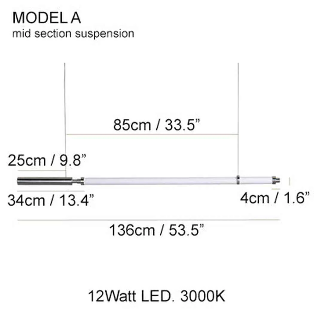 Solo Minimalist Strip Line Pendant Light - Image 13